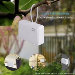 Wireless thermometer IN/OUT + clock with alarm clock