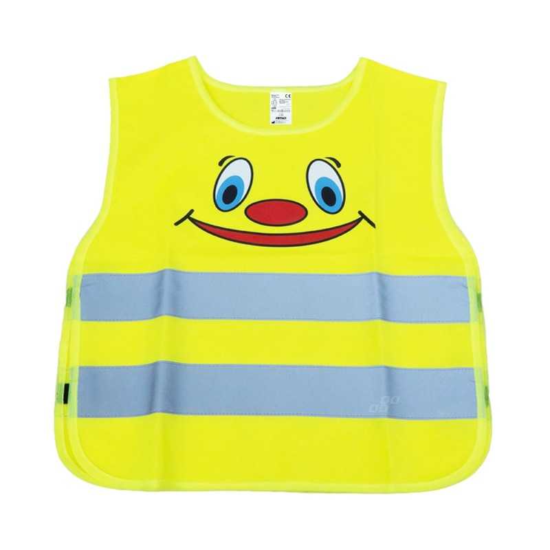 Reflective vest for children, yellow