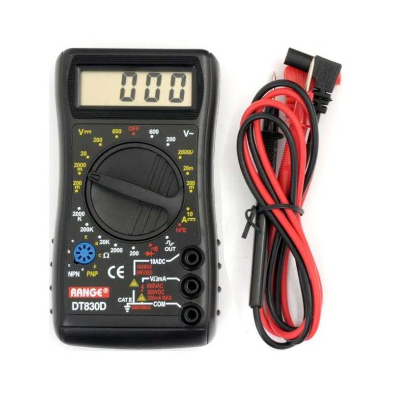 digital multimeter for measuring A, V, ohm, ac signal