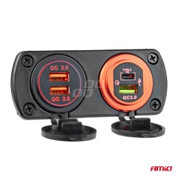 2xUSB charger 12/24V