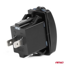 Waterproof charger with LED backlight 2xUSB 12/24V