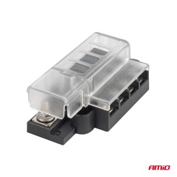 Screw fuse box holder for 4x fuses