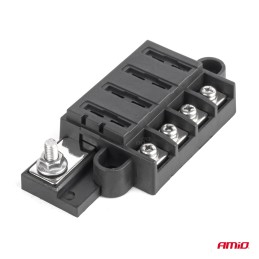 Screw fuse box holder for 4x fuses
