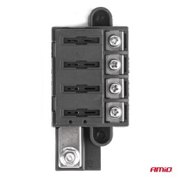 Screw fuse box holder for 4x fuses