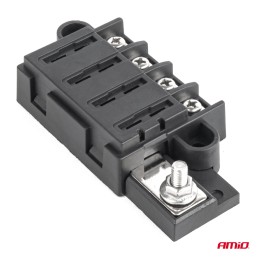 Screw fuse box holder for 4x fuses