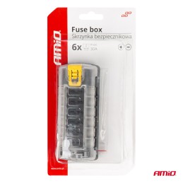 Screw fuse box holder for 6x fuses