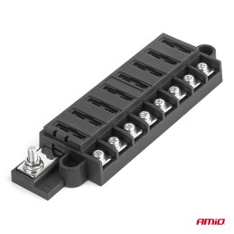 Screw fuse box holder for 8x fuses