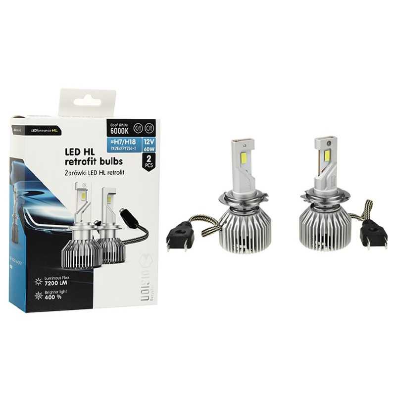 2pcs LED bulb H7/H18 12V 60W 7200LM VISION 2pcs LED bulb H7/H18 12V 60W 7200LM VISION