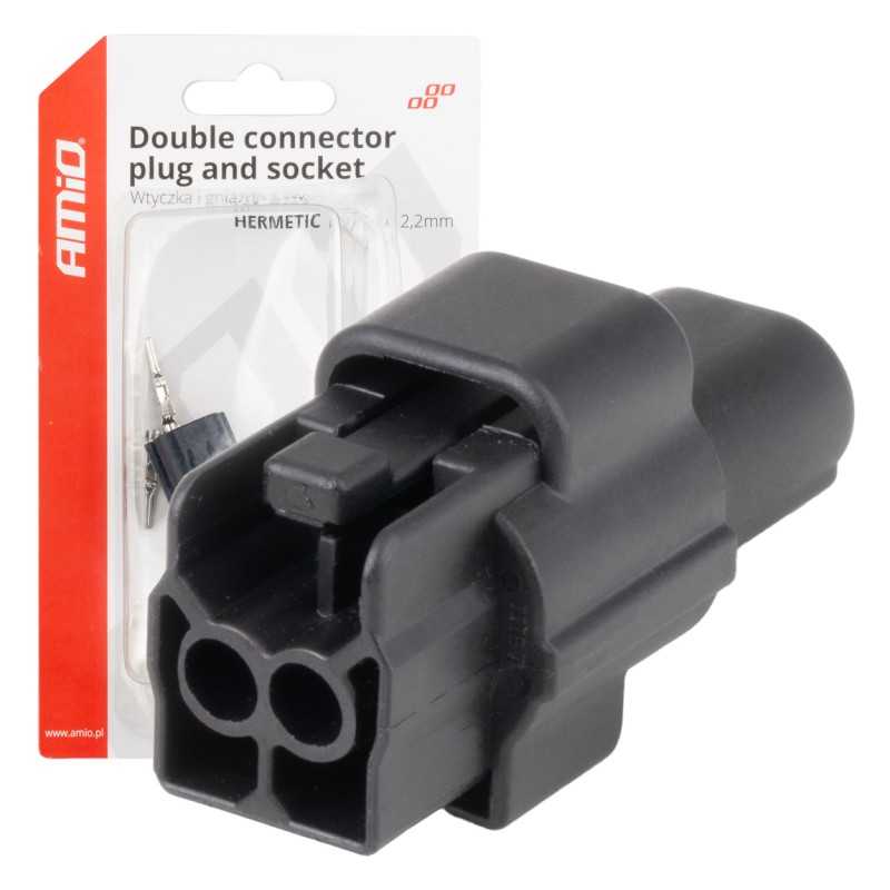 2P 2.2mm Waterproof Connector Set