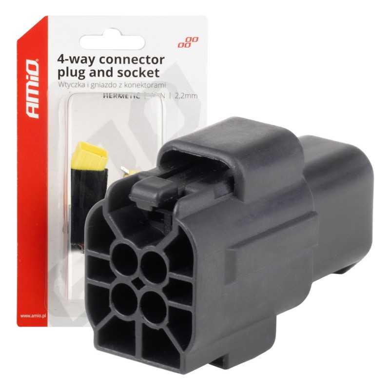 4P 2.2mm Waterproof Connector Set