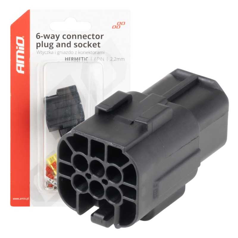 6P 2.2mm Waterproof Connector Set