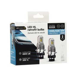 2pcs LED D2S/D2R 12V 40W 4800LM VISION