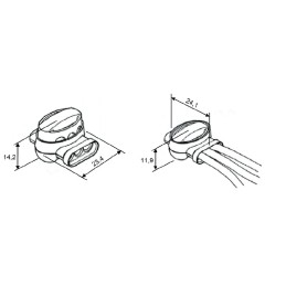 gel quick connector 0.5-1.5mm2 for 3 wires