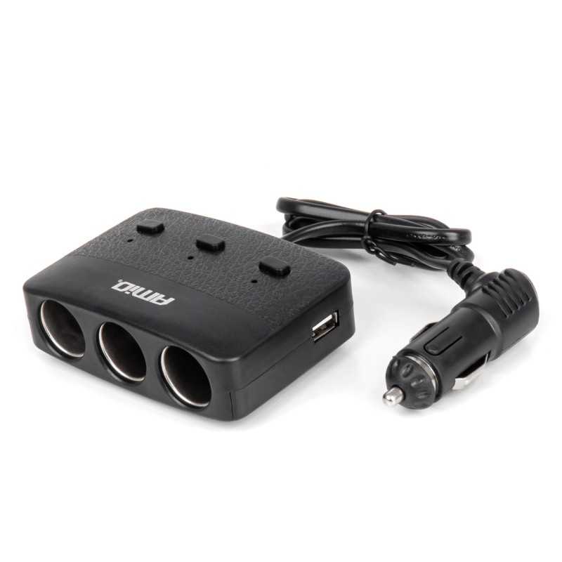 Extension socket 2x USB 12/24V 100W 70cm Extension socket 2x USB 12/24V 100W 70cm