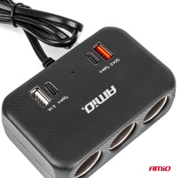 Extension socket 12/24V 120W 80cm 4x USB Extension socket 12/24V 120W 80cm 4x USB