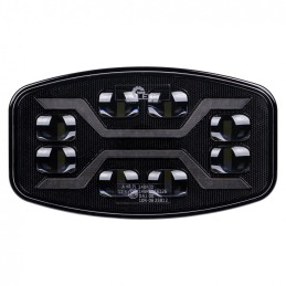 LED high beam headlight 8500 lm 12-24V homologation 24.5cm + position light + predator