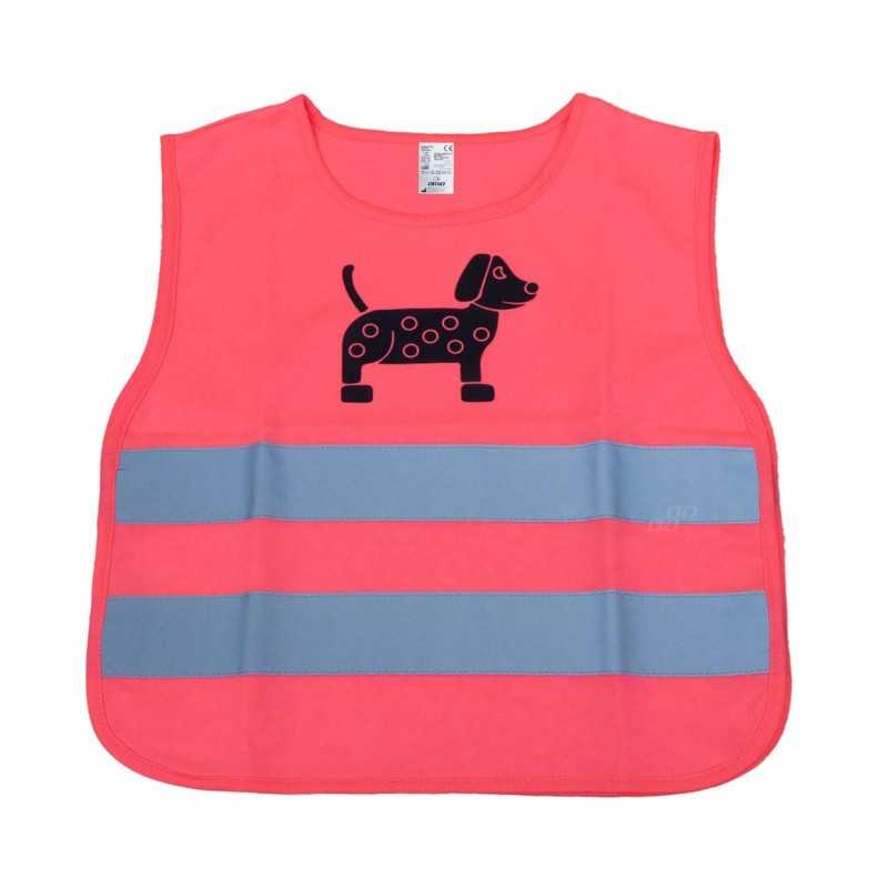 Reflective vest for children, pink DOG Reflective vest for children, pink DOG