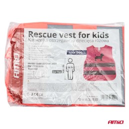 Reflective vest for children, pink DOG