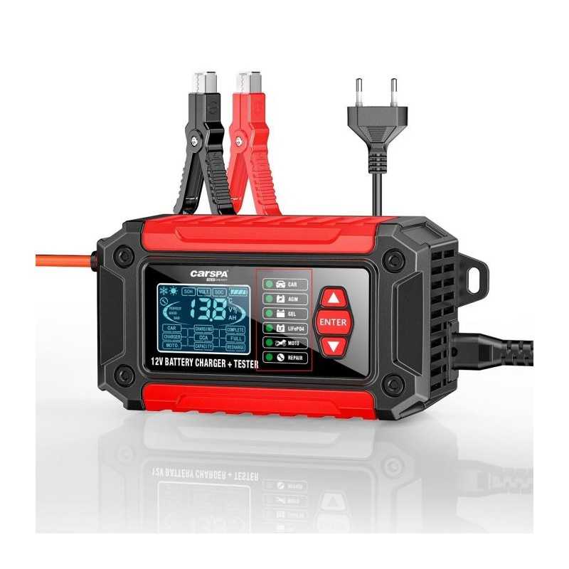 Charger with automatic control and tester Carspa