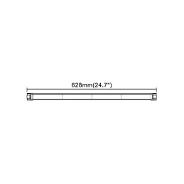 LED light bar orange 36LED 12/24V