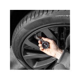 Metal rubberized tire gauge PROFI HEYNER 4.5 bar