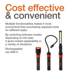 inspection lamp LEDinspect® 3-IN-1 LIGHT KIT