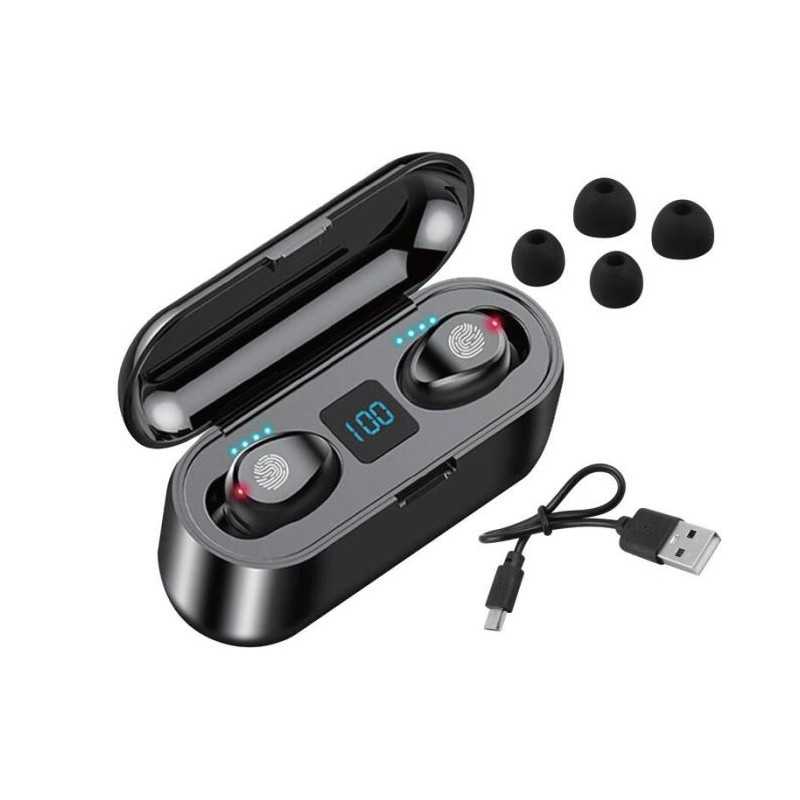 Bluetooth wireless headphones with power bank