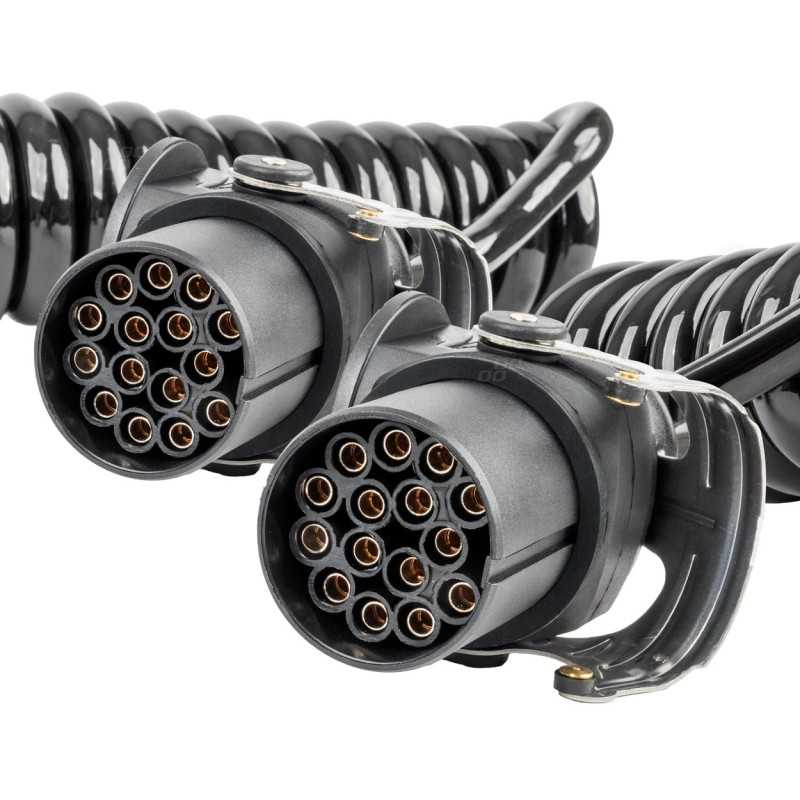 Spiral cable TIR 2x 15 PIN 5m 24V Spiral cable TIR 2x 15 PIN 5m 24V