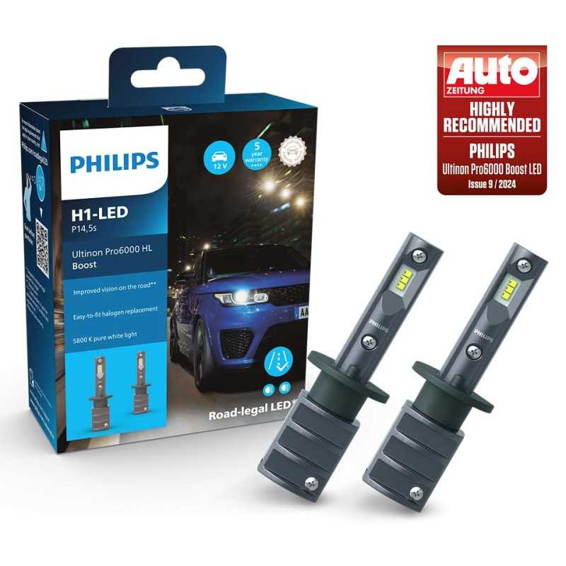 2pcs LED H1 Ultinon Pro6000 HL Boost PHILIPS