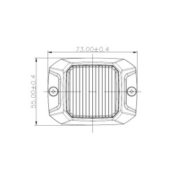 orange LED warning light PREDATOR 4x2.5W