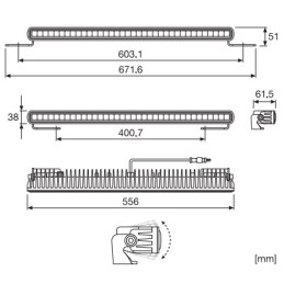 High beam LED headlight 12-24V OSRAM SX500-CB