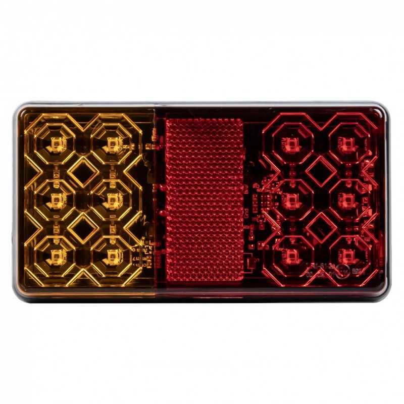 Rear combined LED light L/R 12V + license plate