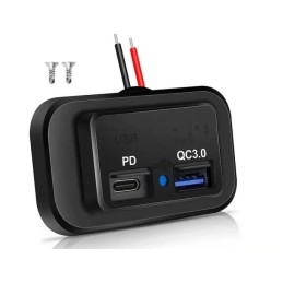 Power socket 12-24V USB-A...