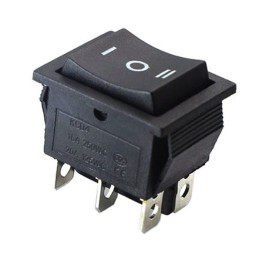 Rocker switch ON-OFF-ON black