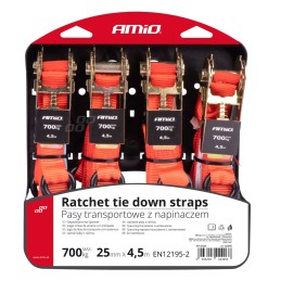 Ratchet straps 700kg 25mm...