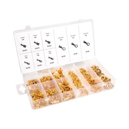 Connector and eyelet set,...