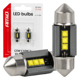 Amio 2pcs LED bulb 12/24V...