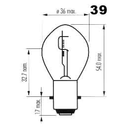 žiarovka 12V 35/35W BA20d NARVA