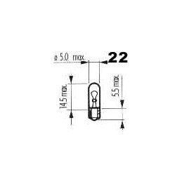 žiarovka 12V 2,3W W2x4,6d NARVA (W2,3W)